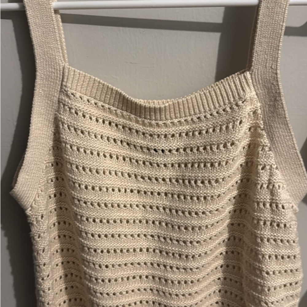 Universal Thread Cream Knit Tank Top
